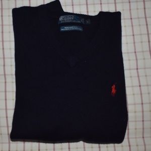 Polo Ralph Lauren 100% Lambs Wool V Neck Sweater